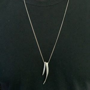 Sterling Silver Shark Tooth Necklace